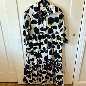 Anthropologie Bettina Tiered Shirt Dress